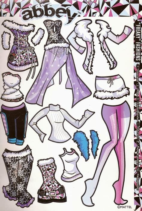 Notice Paper Dolls Monster High Characters Monster High Dolls