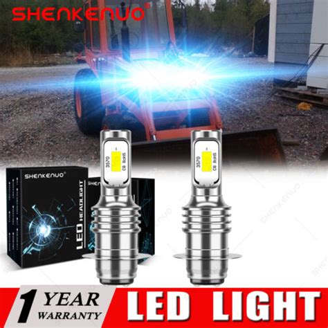 2 8000k Blue For Led Headlight Bulbs For Kubota Tractors 12v 3535w