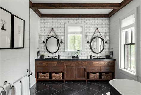 After her fiance and she decided to live in an older house so we came up with some small farmhouse bathroom ideas. 15 Very Different Bathrooms - On the Drawing Board