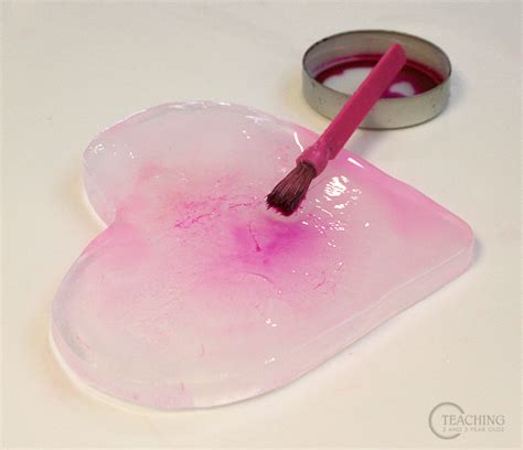 Valentine Frozen Heart Art With Toddlers And Preschoolers