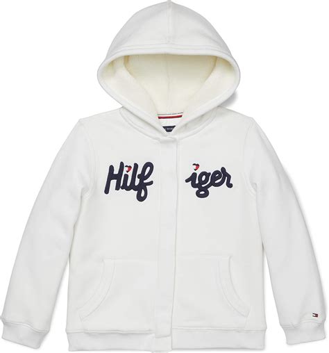 Tommy Hilfiger Girls Adaptive Faux Fur Lined Hoodie