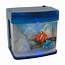 Elegantoss Mini Swimming Fish Tank Artificial Aquarium With Color LED 