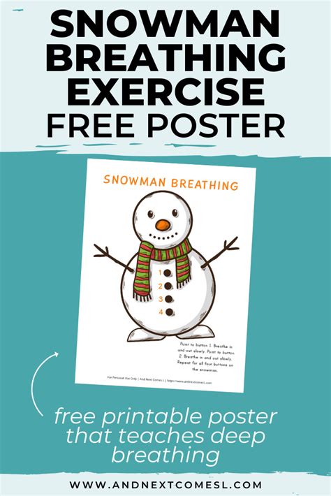 By the way there are many benefits of colorin pages: Snowman Deep Breathing Exercise {Free Printable Poster Included!} | And Next Comes L ...