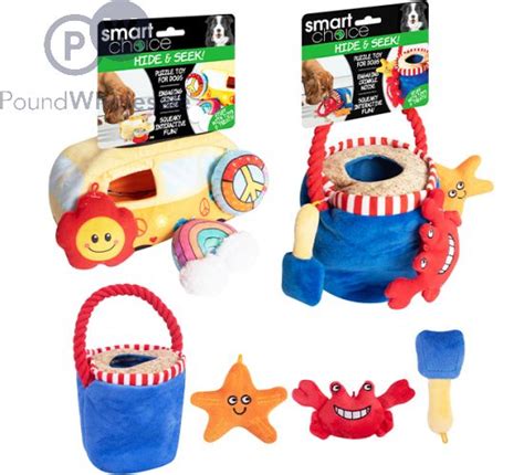 Wholesale Smart Choice Hide And Seek Dog Toy Bucket Assorted Designs