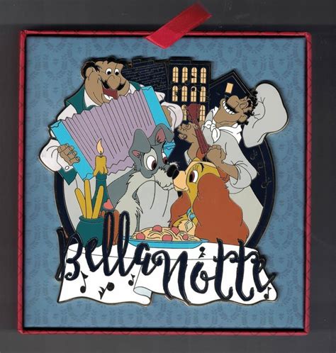 Disney 2020 Lady And The Tramp Bella Notte Jumbo Pin Le 2000 New In Box
