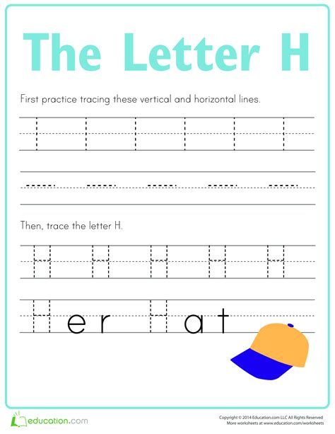 Learn To Write Letter H Templates At
