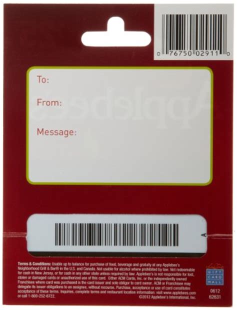 Maybe you would like to learn more about one of these? Applebees gift card pin number