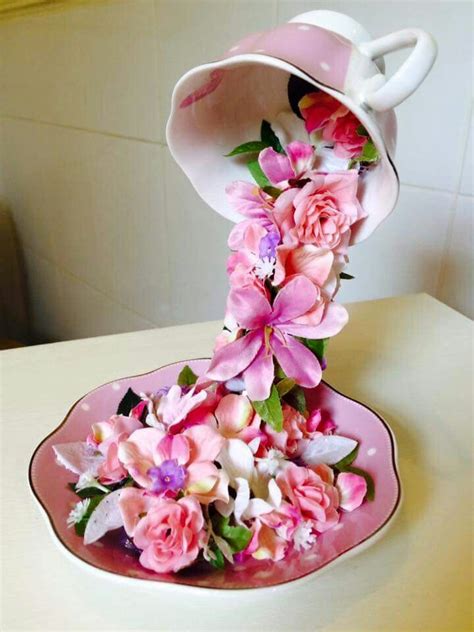 Floating Teacup Would Be A Cool Womens Ministry Luncheon Centerpiece Or Maybe A Mothers Day
