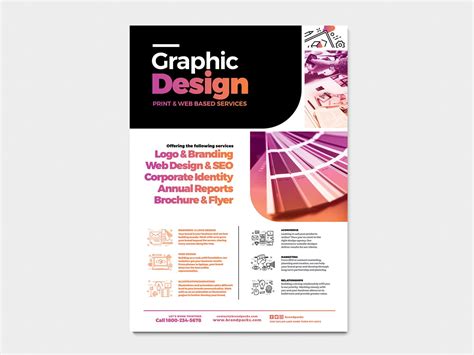Graphic Design Agency Poster Template V4 Brandpacks