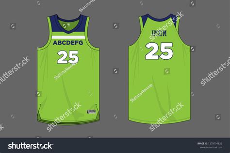 Basketball Jersey Template Stock Vector Royalty Free 1279704832