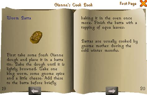 Filegiannes Cook Book Interface 10png Osrs Wiki