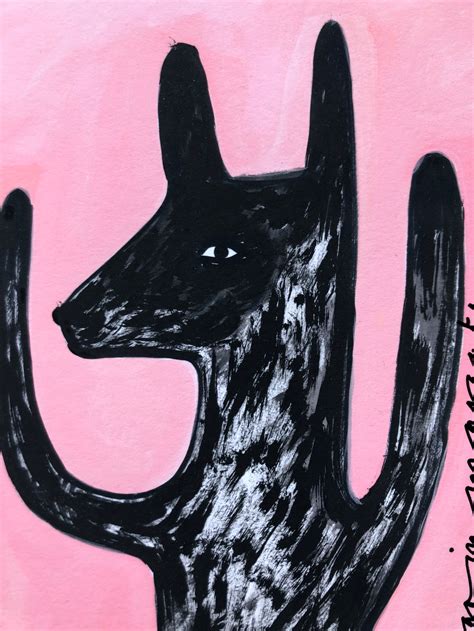 Black Dog Print 180a5 Etsy
