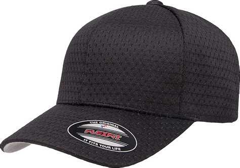 Flexfit Mens Athletic Mesh Hat Black One Size Us At Amazon Mens