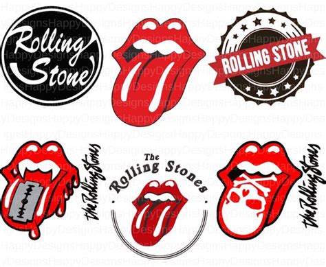 Rolling Stones Svg Files For Cricut Clipart Rock Band Svg Png Etsy