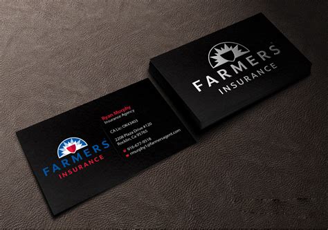 Masculine, Bold, Insurance Business Card Design for a ...