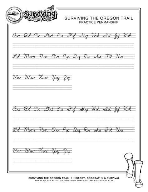 Free Printable Cursive Worksheets Az Download Printable Cursive