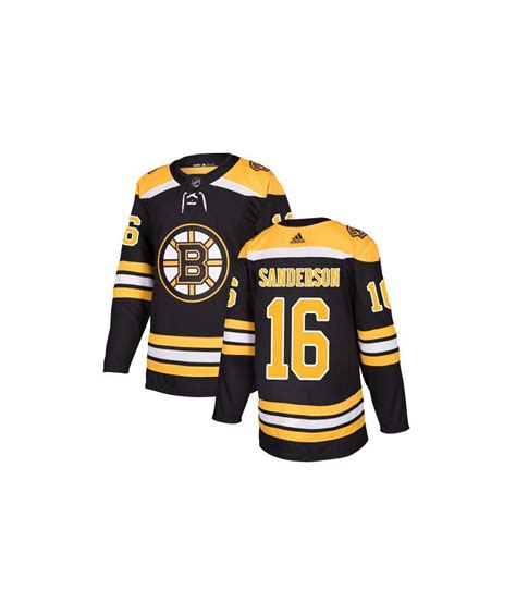 Boston Bruins Derek Sanderson Authentic Home Mens Adidas Jersey Black
