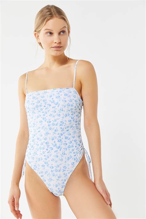 Betty Floral Cinched One Piece Swimsuit Best Products For Women