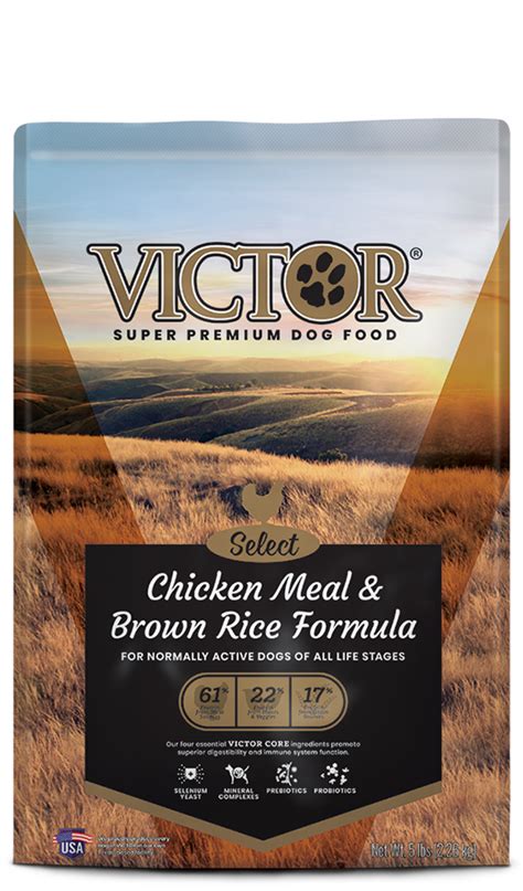 Or more as an adult). Chicken Meal & Brown Rice Formula | Victor Pet Food