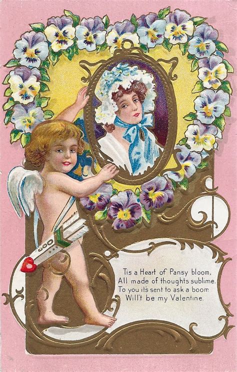 Vintage Valentine Day Postcard Marked Cupid Valentine Ser Flickr