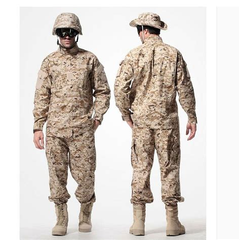 Us Army Desert Tactical Camouflage Combat Uniform Camo Acu Men Clothing