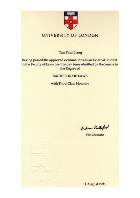 Llb Hons University Of London Final