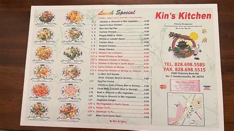 Menu At Kins Kitchen Restaurant Hendersonville