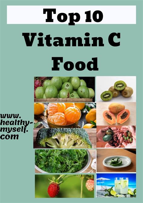 Foods With Vitamin C Vitamin C Benefits Fruits Vegetables Chart Vitamin C Foods