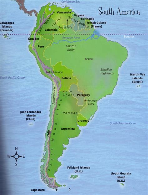 Continents South America Eando Montessori