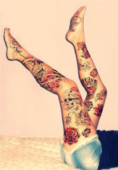 60 incredible leg tattoos art and design