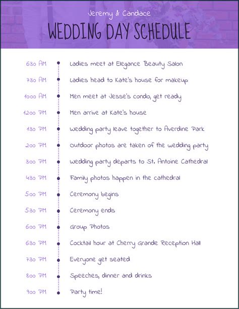 We did not find results for: 》Free Printable Wedding Day Schedule Template | Bogiolo