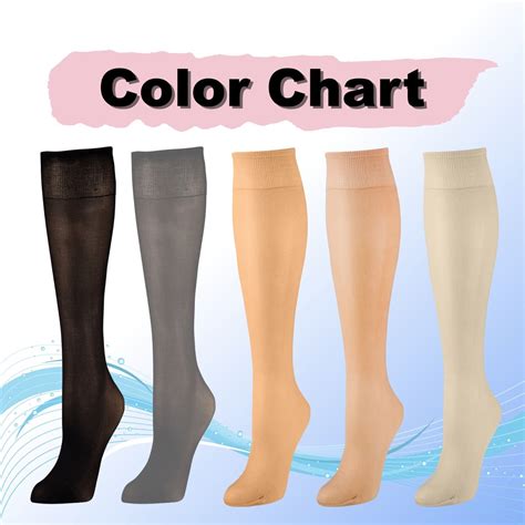 Womens Plus Size Queen Mild Compression Microfiber Knee High Stockings 2 Pack Ebay