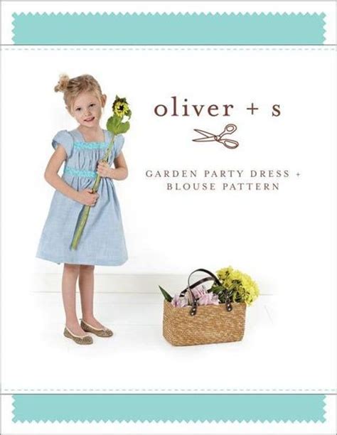 Oliver S Garden Party Dress Blouse Pattern By Liesl Co Etsy
