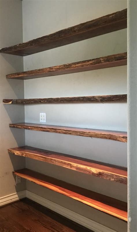 Free Ship 12 To 72 Inch Floating Shelf Live Edge Hardware Etsy In