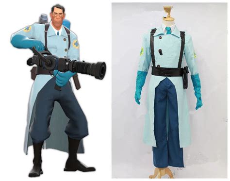 Team Fortress 2 Medic Blue Cosplay Costume Ebay