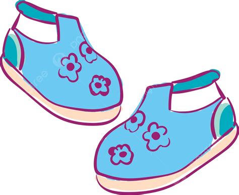 Vector Or Color Illustration Of Baby Shoes Clipart Vector Drawing