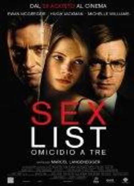 Sex List Omicidio A Tre Trama E Cast Screenweek