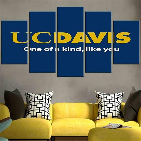 Ncaa Uc Davis Aggies Logo Canvas Wall Art Framed Ready To Hang | Etsy