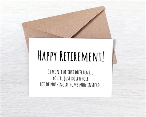 Happy Retirement Card Funny Retirement Card For Co Worker Etsy