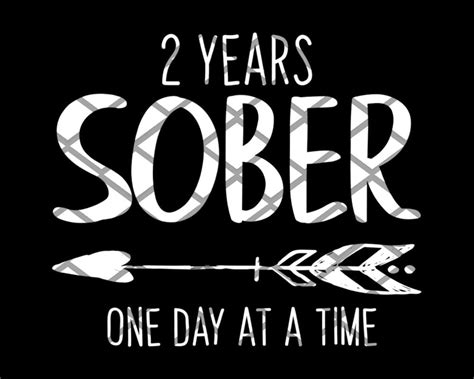 Sober 2 Years Milestone Anniversary One Day At A Time Png File Etsy