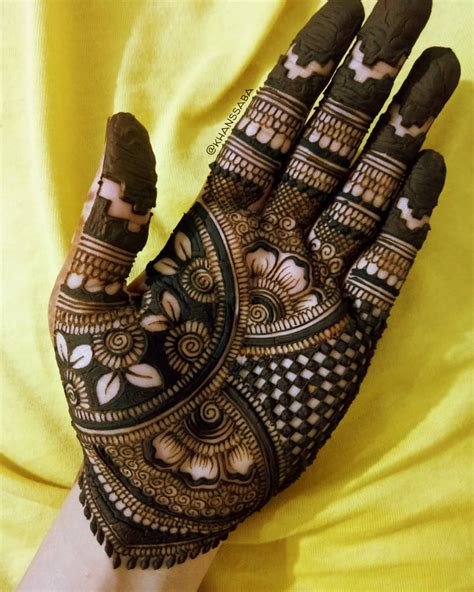 Eid Special Easy Floral Mehndi Designs For Hand K4 Fashion