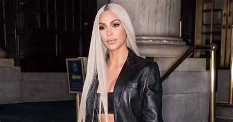 This Is Exactly How Kim Kardashian Keeps Her Platinum Blond Hair From