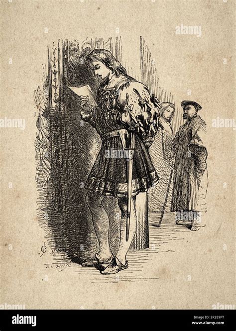 Vintage Illustration Scene From The Two Gentlemen Of Verona By William