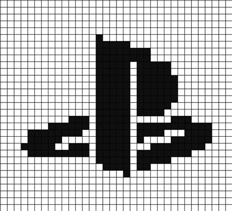 Playstation Logo 2009 Pixel Art Pixel Art Pixel Art Games Pixel