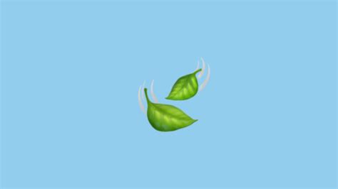 Leaf Fluttering In Wind Emoji 🍃 Know Your Meme