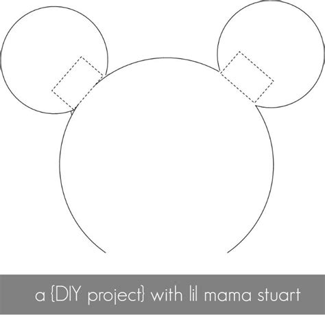 Using the blank ear template from brandonreddguy i designed this mickey bar icecream ear. a {day} with lil mama stuart: DIY Mickey & Minnie Mouse Ears