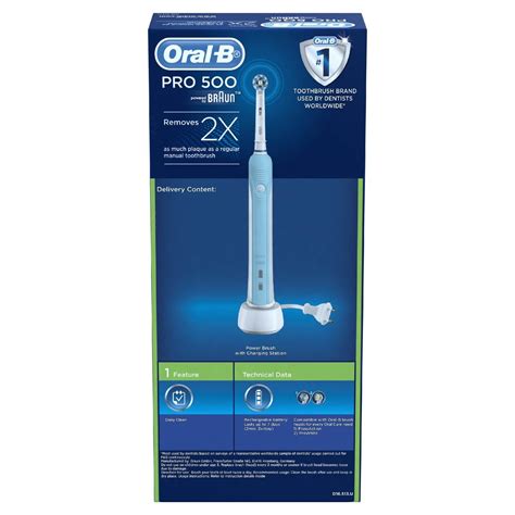 Oral B Pro 500 Crossaction Electric Toothbrush Powered By Braun New Pgmall