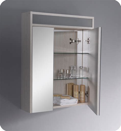 Fresca Fmc3001 Light Oak Bathroom Medicine Cabinet With Three Level