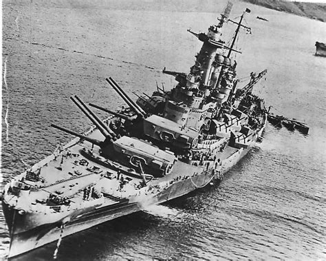 Uss Washington Usa Photo Battleship Ww Ii Reproduction Ww Ii