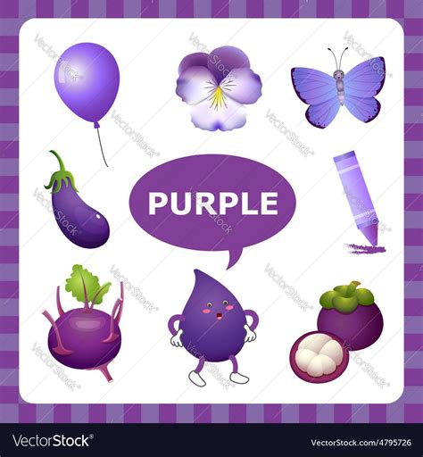 Learn The Color Purple Things That Are Purple Color Download A Free
